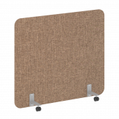 R-line soft Перегородка на металлических опорах, на роликах AP.R-140-120 Romeo 03/Серый металл 1400*18*1200