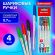 Ручки шариковые BRAUBERG "X-333", НАБОР 4 цвета, узел 0,7 мм, линия 0,35 мм, 144252