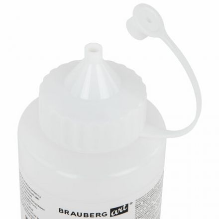 Краска акриловая художественная ГЛЯНЦЕВАЯ, 500 мл в банке, белила титановые, BRAUBERG ART, 192539