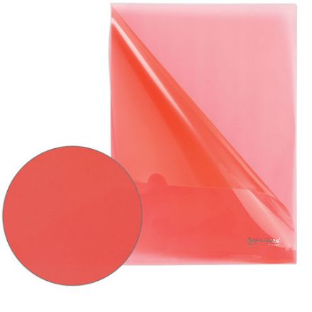 Папка-уголок жесткая BRAUBERG, красная, 0,15 мм, 221640 Папка-уголок жесткая BRAUBERG, красная, 0,15 мм, 221640