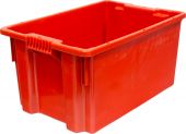 Ящик п/э 600х400х300 сплошной цв. красный