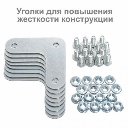 Стеллаж металлический BRABIX "MS 220/60-6", 2200х1000х600 мм, 6 полок, 291376