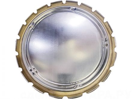 Ведро металл 10л. с крышкой, корона  белый