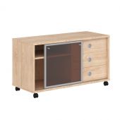 Тумба мобильная с дверью купе B 202.2 Дуб Девон 1200х500х650 BORN Тумба мобильная с дверью купе B 202.2 Дуб Девон 1200х500х650 BORN