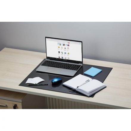 Коврик на стол Attache Economy 530х660мм черный с прозрач верхним листом РФ