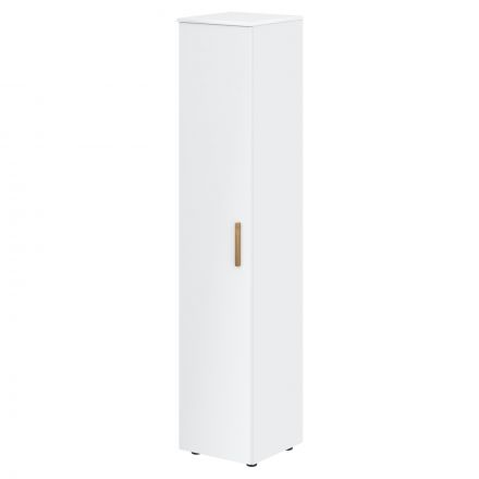 Шкаф колонка с глухой дверью и топом FHC 40.1 Белый премиум/Белый премиум 404х429х1983 FORTA