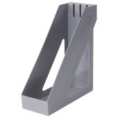 Лоток вертикальный для бумаг BRAUBERG "Basic", 265х100х285 мм, серый, 237010 Лоток вертикальный для бумаг BRAUBERG "Basic", 265х100х285 мм, серый, 237010