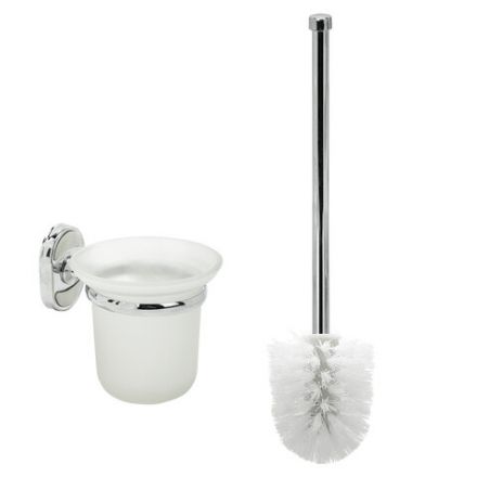 Ершик для унитаза подставка из толстого стекла, крепление к стене, хромированная сталь, LAIMA, 607425 Ершик для унитаза подставка из толстого стекла, крепление к стене, хромированная сталь, LAIMA, 607425