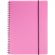 Бизнес-тетрадь Тетрадь Attache Неон А5 80л, кл.спираль, обл. тонкий пластик, розовый Бизнес-тетрадь Тетрадь Attache Неон А5 80л, кл.спираль, обл. тонкий пластик, розовый