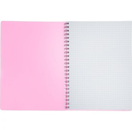 Бизнес-тетрадь Тетрадь Attache Неон А5 80л, кл.спираль, обл. тонкий пластик, розовый Бизнес-тетрадь Тетрадь Attache Неон А5 80л, кл.спираль, обл. тонкий пластик, розовый