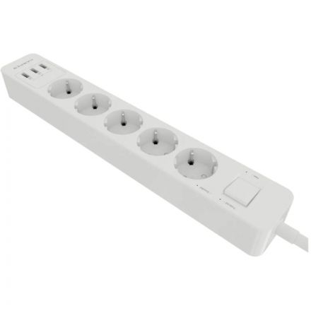 Сетевой фильтр HARPER UCH-530 White 5р/1,5м/4кВт/16А 3xUSB (H00002264)