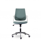 Кресло М-804 Ситро/Citro whitePL хром Ср МТ01-6/МТ70-06 (бирюза)