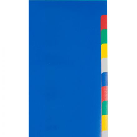 Разделитель листов Attache Economy А4 пластиковый 12 листов разноцветный (290х210 мм)