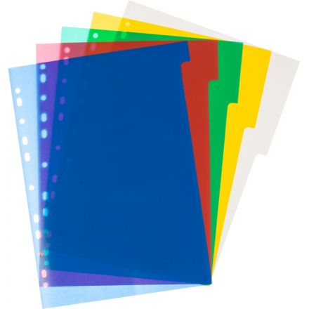 Разделитель листов Attache Economy А4 пластиковый 12 листов разноцветный (290х210 мм)