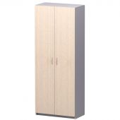 Шкаф закрытый СП-Бюджет 2554 (дуб шамони светлый/серый, 716х294х1810 мм)