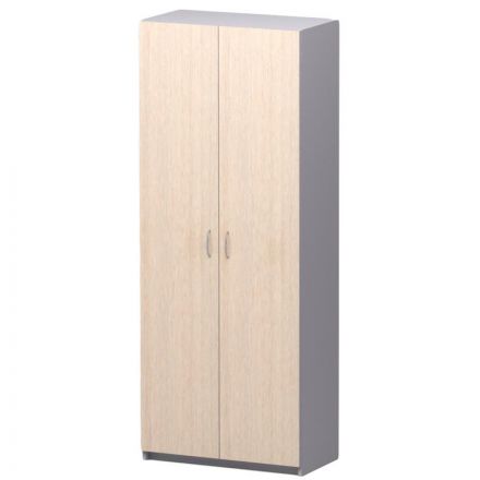 Шкаф закрытый СП-Бюджет 2554 (дуб шамони светлый/серый, 716х294х1810 мм)