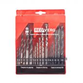 Набор сверл RedVerg по металлу/бетону/дереву 18 шт, 3-4-5-6-8-10мм (501091) Набор сверл RedVerg по металлу/бетону/дереву 18 шт, 3-4-5-6-8-10мм (501091)