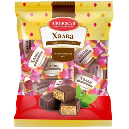 Конфеты_Халва подсолнечная глазированная 350 г Конфеты_Халва подсолнечная глазированная 350 г