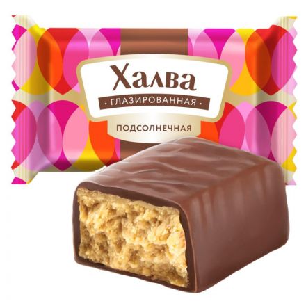 Конфеты_Халва подсолнечная глазированная 350 г Конфеты_Халва подсолнечная глазированная 350 г