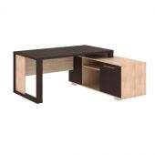 Стол руководителя с тумбой  ACT 1716(R) Венге Магия/Дуб Девон 1750х1600х750 ALTO