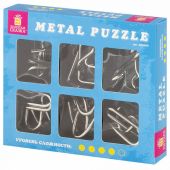 Головоломки металлические ЗОЛОТАЯ СКАЗКА (уровень сложности "ЭКСПЕРТ"), набор 6 штук, 662089 Головоломки металлические ЗОЛОТАЯ СКАЗКА (уровень сложности "ЭКСПЕРТ"), набор 6 штук, 662089