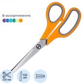 Ножницы Deli E38369 Essential Soft офисные 230мм ТПЭ сталь ассорти