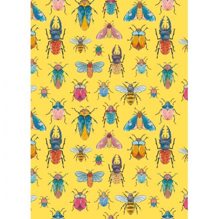 Тетрадь общая №1 School Жуки А5, 40л, клетка, сшивка, уп(2шт)блок 70 г/кв.м