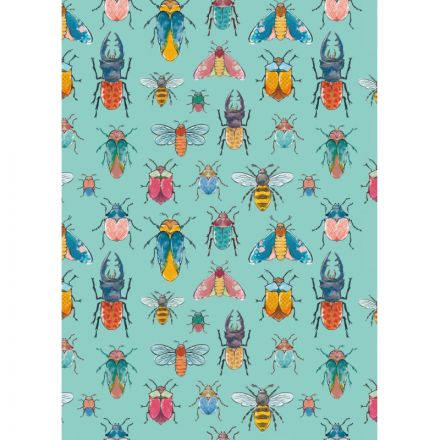 Тетрадь общая №1 School Жуки А5, 40л, клетка, сшивка, уп(2шт)блок 70 г/кв.м