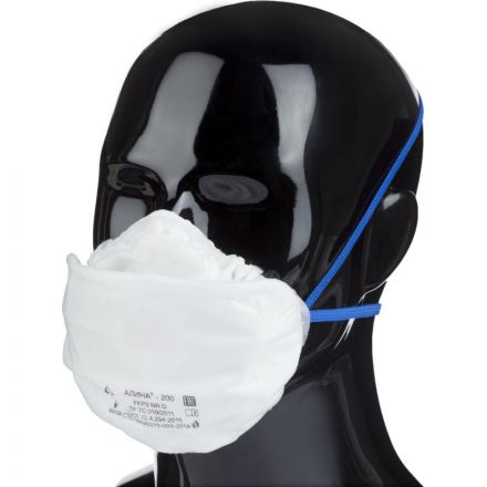 Полумаска фильтрующая АЛИНА-200(33072/2635) без кл FFP2 NR D до 12ПДК
