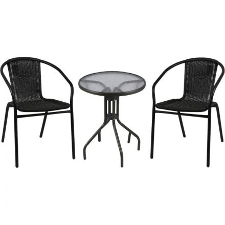 Набор мебели BN_UH_Комус Мебель Patio Стол +2 стул черный