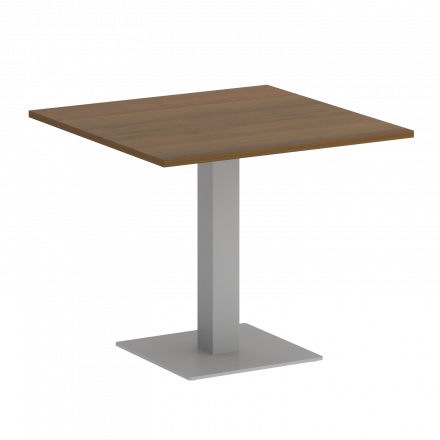 Home Office Стол квадратный VR.SP-5-90.2 Орех/Серый металл 900*900*750 Home Office Стол квадратный VR.SP-5-90.2 Орех/Серый металл 900*900*750