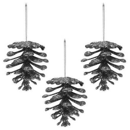 Украшение ёлочное 9 шт., 4 см, "Шишки", пластик, ЗОЛОТАЯ СКАЗКА, 592455