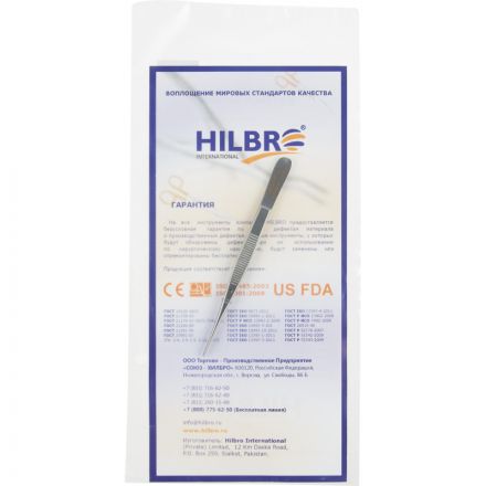 Пинцет анатомический глазной, прямой, 100х0,6 мм