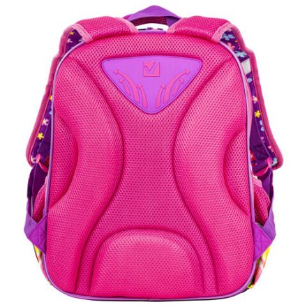 Ранец BRAUBERG QUADRO, 3 отделения, с брелком, "Charming kitten", 37х28х18 см, 270602