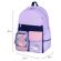 Рюкзак BRAUBERG PASTEL с термонашивками в комплекте, "Lazy cat", сиреневый, 40х29х14 см, 271422