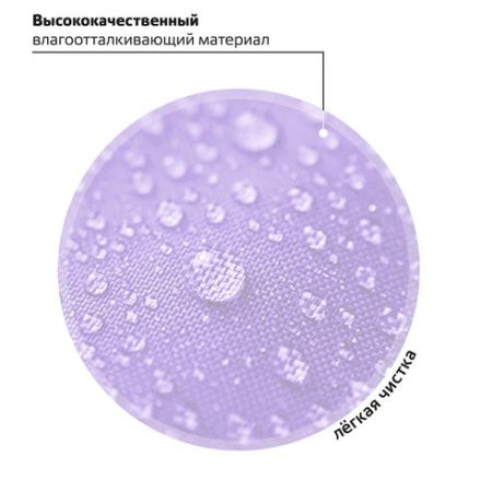 Рюкзак BRAUBERG PASTEL с термонашивками в комплекте, "Lazy cat", сиреневый, 40х29х14 см, 271422