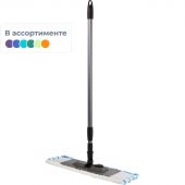 Швабра флаунд пласт 40х11 в сборе с насадк Soft микроф, телескоп.чер SV5102 Швабра флаунд пласт 40х11 в сборе с насадк Soft микроф, телескоп.чер SV5102