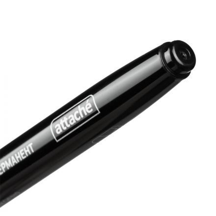 Маркер перманентный Attache синий (толщина линии 1.5-3 мм) Маркер перманентный Attache синий (толщина линии 1.5-3 мм)