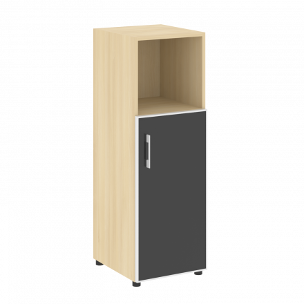 Yalta Шкаф узкий LT.SU-2.2 R (R) black Акация/Стекло black 400*450*1195