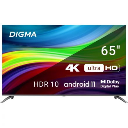 Телевизор Digma DM-LED65UBB41, смарт (Android TV)