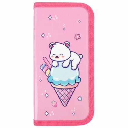 Пенал ПИФАГОР, 1 отделение, ламинированный картон, 19х9 см, "Bear attack", 272244