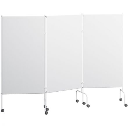 Ширма медицинская MEG_на колесах, трехсекционная ШМ-МСК (код МСК-3302)