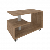 First Стол журнальный на колесах KSM-1 Дуб табак 900*500*580