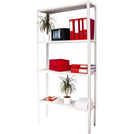 Стеллаж металлический 0MX_P_МС-15/57 с 4-мя полками 700х500х1500 Стеллаж металлический 0MX_P_МС-15/57 с 4-мя полками 700х500х1500