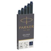 Картриджи чернильные Parker "Cartridge Quink" смываемые сине-черные, 5шт., картонная коробка Картриджи чернильные Parker "Cartridge Quink" смываемые сине-черные, 5шт., картонная коробка