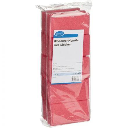 Губки для мытья посуды TASKI Scourer NonAbrasive 13x7,5см красные 10шт/уп