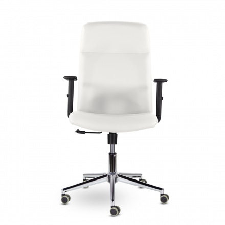 Кресло М-903 Софт хром Ср S-0402 (белый) Кресло М-903 Софт хром Ср S-0402 (белый)
