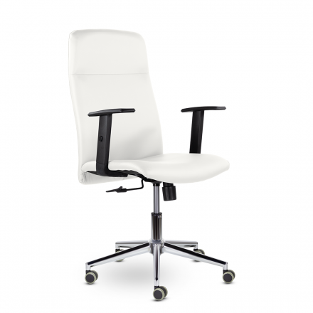 Кресло М-903 Софт хром Ср S-0402 (белый) Кресло М-903 Софт хром Ср S-0402 (белый)