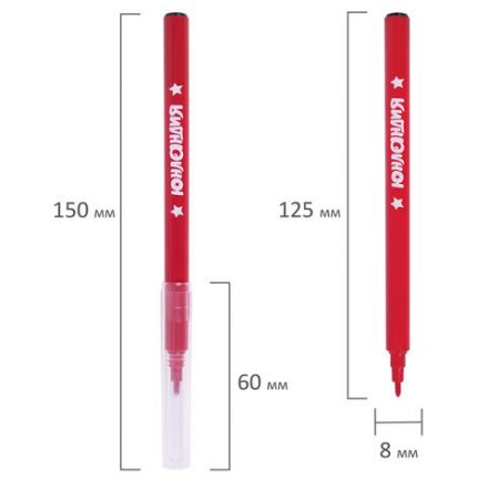 Фломастеры ЮНЛАНДИЯ 36 цветов "КЛАССНЫЕ!", вентилируемый колпачок, 152631