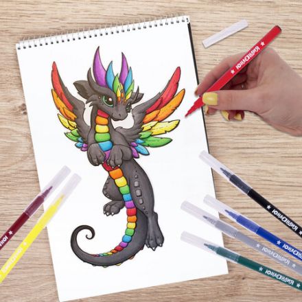 Фломастеры ЮНЛАНДИЯ 36 цветов "КЛАССНЫЕ!", вентилируемый колпачок, 152631